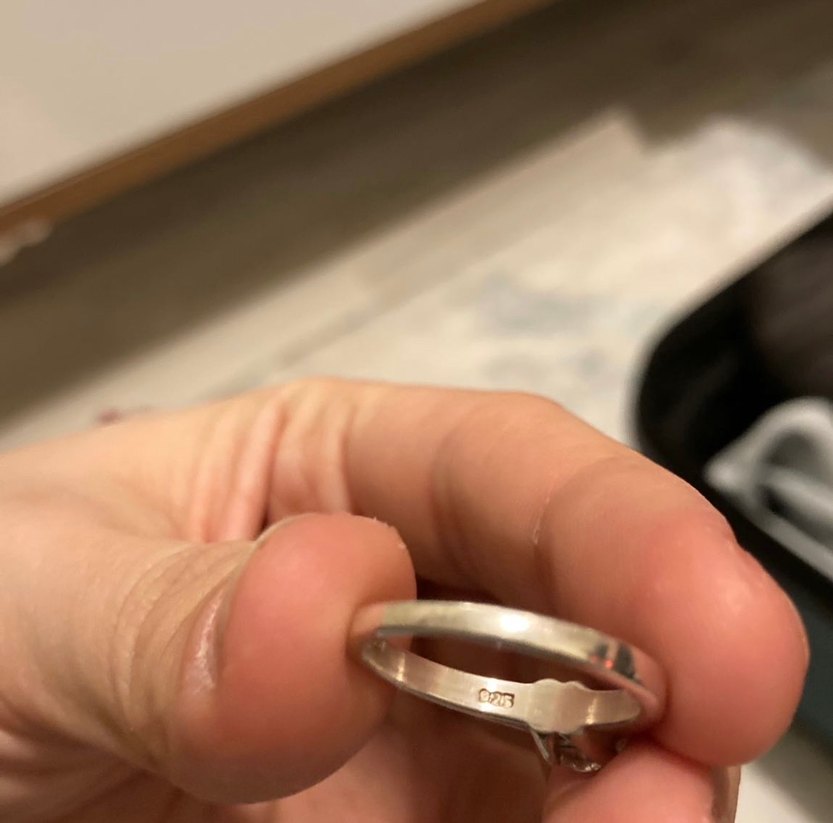 Glorria Mini gümüş Renkli taşlı Kolye ve Yüzük - Görsel 3