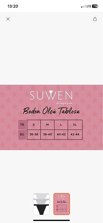 s Beden Suwen 6?lı pamuklu slip külot