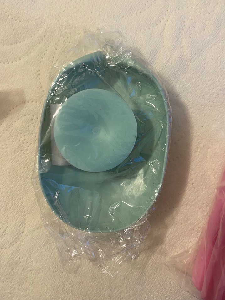 Mavi Oval Sabunluk - Görsel 2