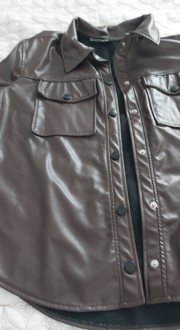 Kahverengi Deri Ceket - Görsel 2