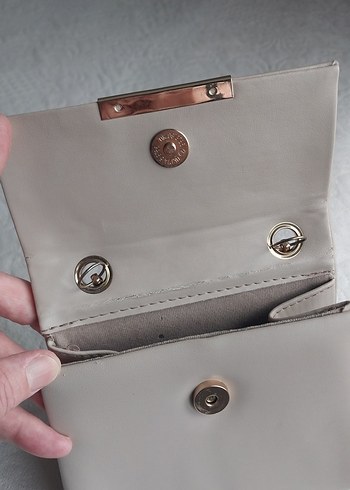 Bej Deri Kadın Çanta - Görsel 3