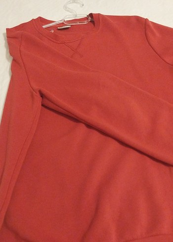 DeFacto Kırmızı Erkek Sweatshirt - Görsel 2