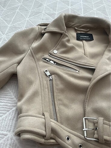 Pull and Bear Süet crop ceket