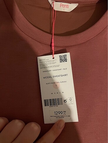 Penti Sweat etiketli
