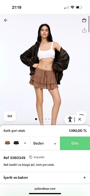 Tek adet s beden