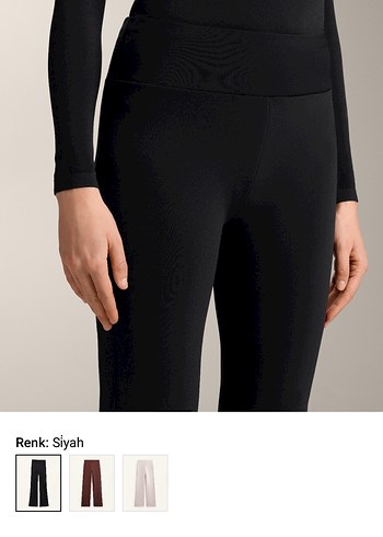 Dikişsiz Yüksek Belli Siyah Bootcut Pantolon - Görsel 5