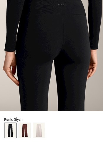 Dikişsiz Yüksek Belli Siyah Bootcut Pantolon - Görsel 6