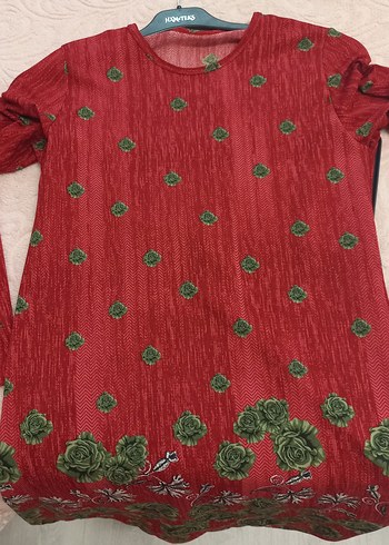 Bordo Bohem Uzun Kollu Tunik - Görsel 6