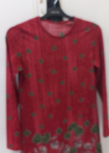 Bordo Bohem Uzun Kollu Tunik - Görsel 5