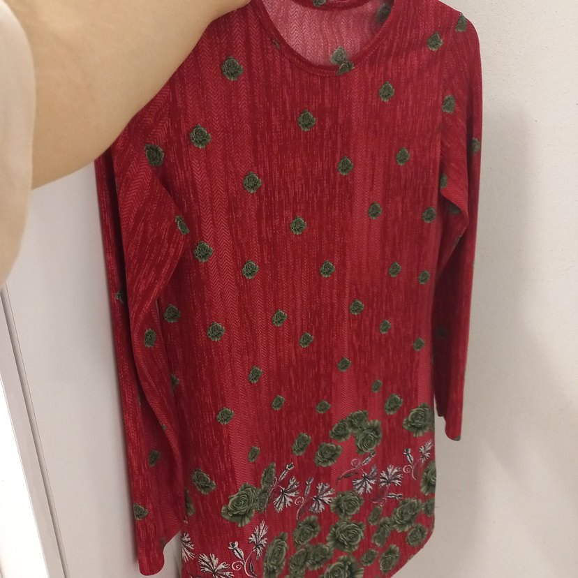 Bordo Bohem Uzun Kollu Tunik - Görsel 4