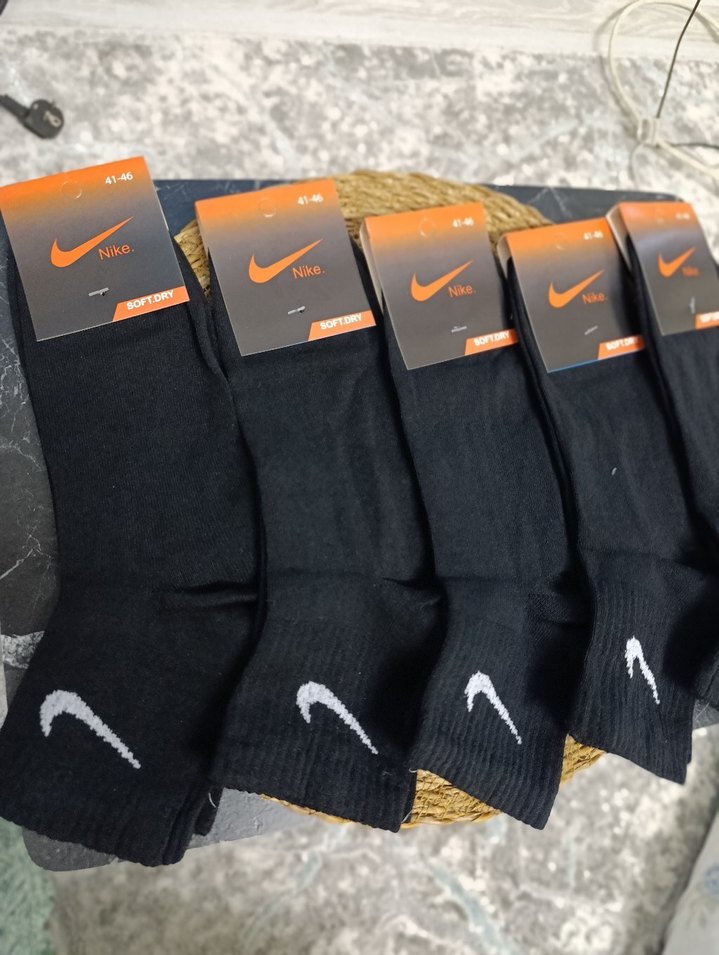 Nike Siyahi patik Erkek Çorap Seti - Görsel 3