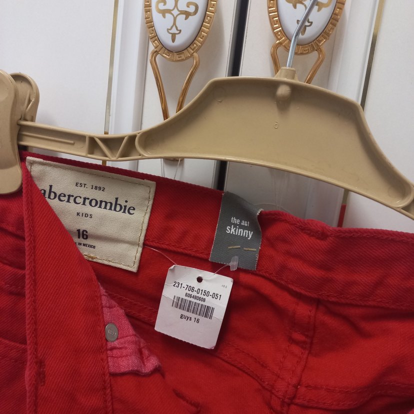 Kırmızı Kadın Pantolon - Görsel 3