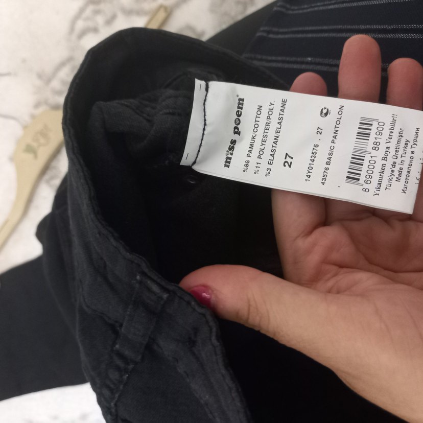 kiz cocuk pantalon koyu gri - Görsel 3