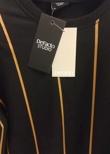 Siyah Çizgili Erkek Sweatshirt - Görsel 5