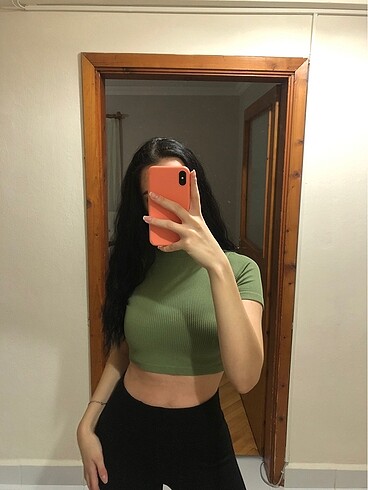 Trendyol & Milla Crop haki