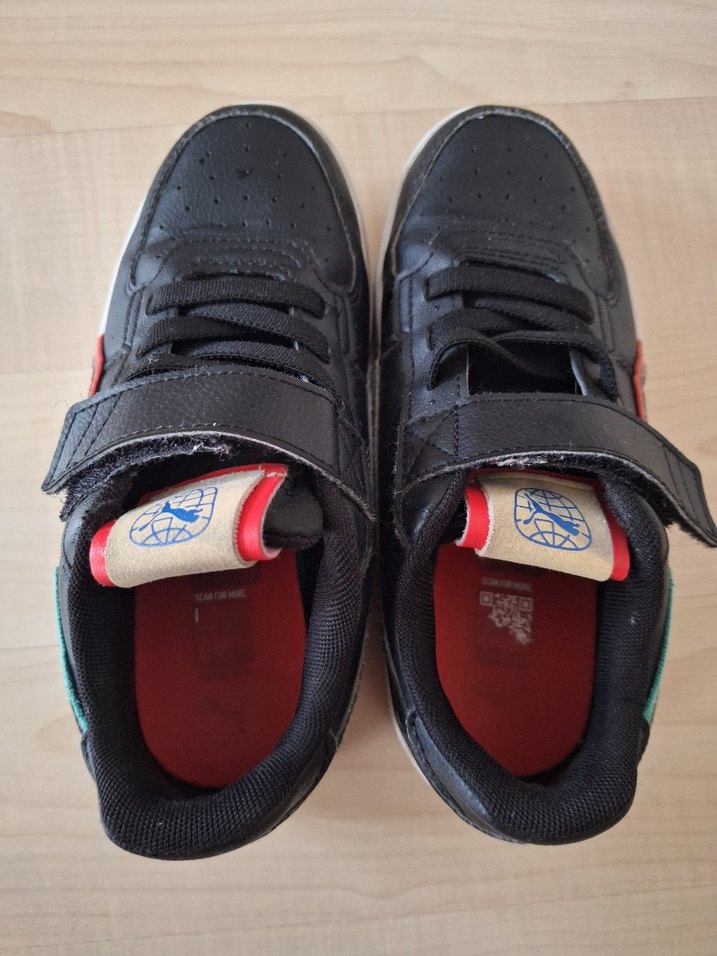 Unısex Çocuk Siyah Puma Spor Ayakkabı - Görsel 4