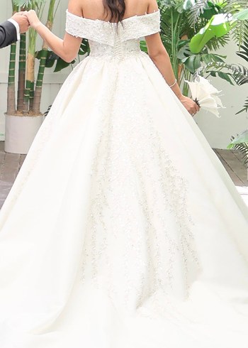 Modern Klasik Straplez Prenses Gelinlik - Görsel 6