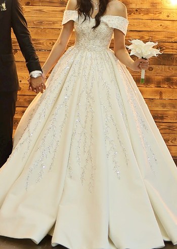 Modern Klasik Straplez Prenses Gelinlik - Görsel 2