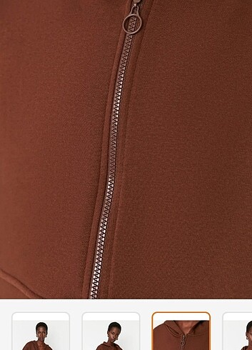 xs Beden kahverengi Renk Trendyolmilla Crop Kahverengi Hırka