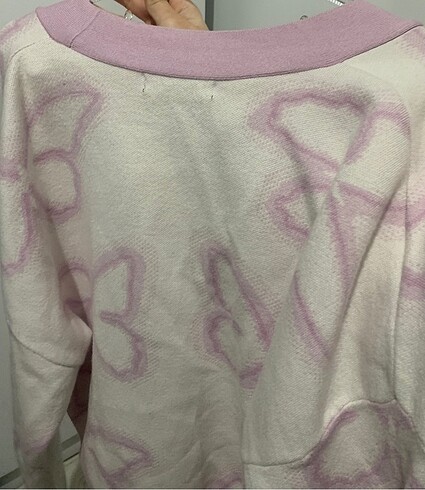s Beden mor Renk Primark Kelebekli Hırka
