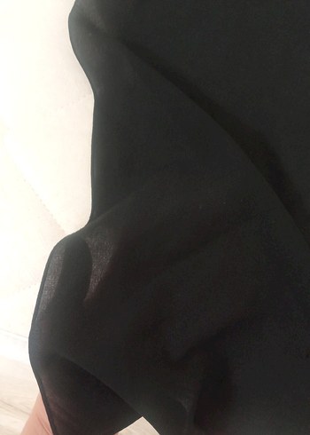 Siyah ve koyu lacivert eşarp - Görsel 3