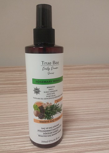 TrueBee Rosemary Miracle Saç Serumu ve Toniği ve saç yağı - Görsel 4