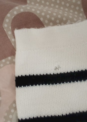 Çizgili Uzun Kollu Kadın Triko - Görsel 6