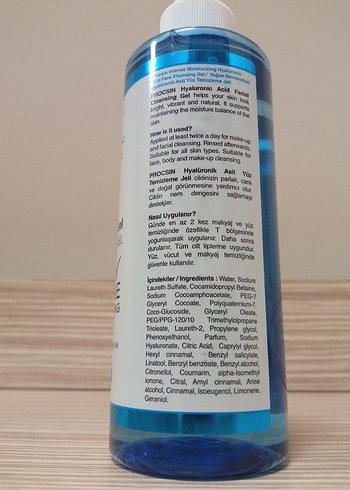PROCSIN Hyaluronik Asit Yüz Temizleme Jeli - Görsel 6