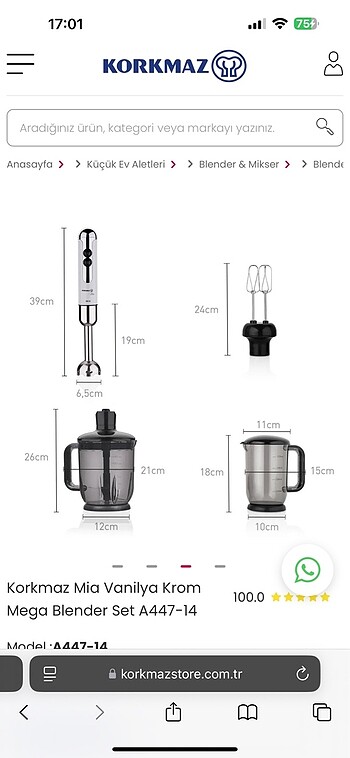 Korkmaz Blender seti