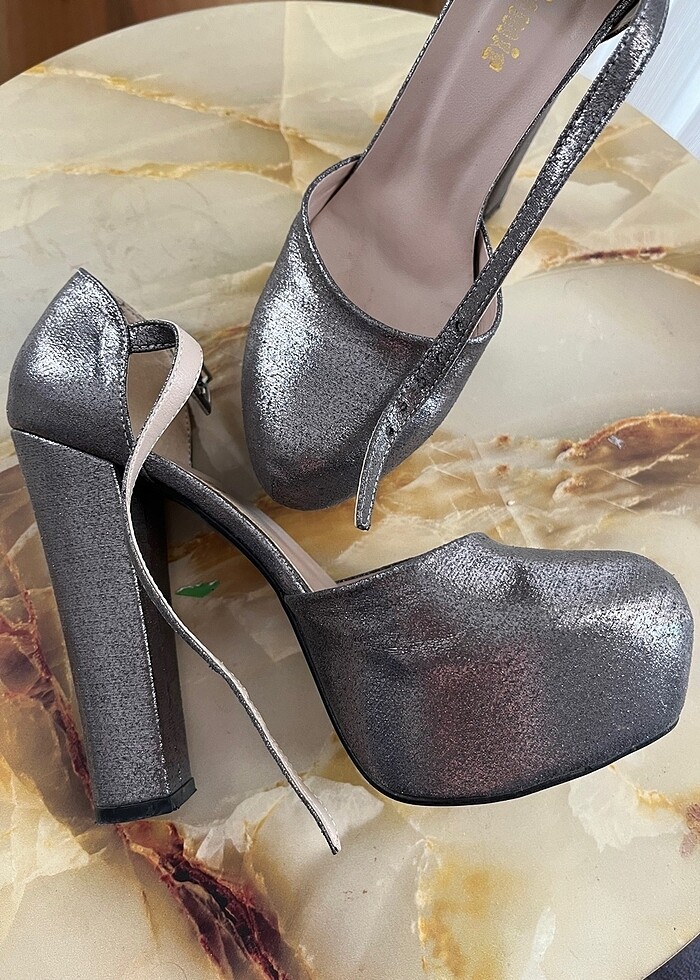 Platform topuklu ayakkabı - Görsel 3