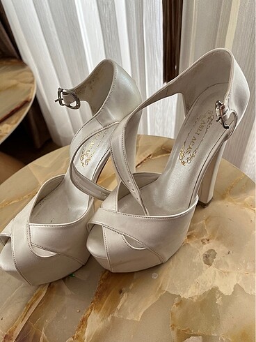 Gelin topuklu ayakkabı - Görsel 5