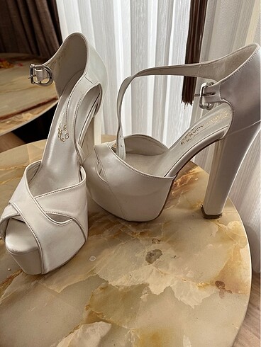 Gelin topuklu ayakkabı - Görsel 6