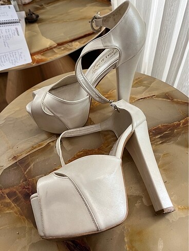 Gelin topuklu ayakkabı - Görsel 8