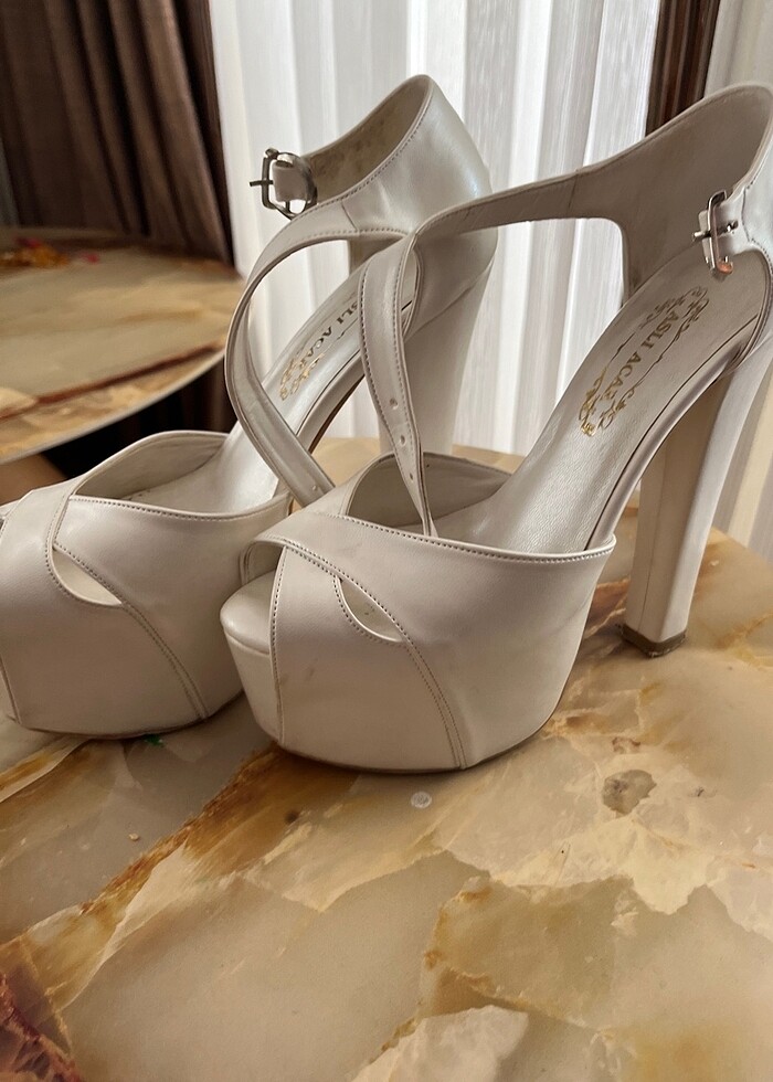 Gelin topuklu ayakkabı - Görsel 3