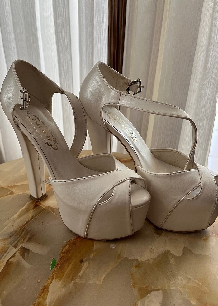 Gelin topuklu ayakkabı - Görsel 2