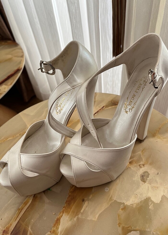 Gelin topuklu ayakkabı - Görsel 5