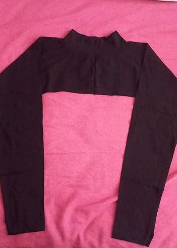 Diğer boğazlı Uzun Kollu Crop Top