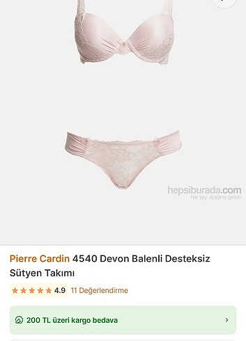 Pierre Cardin Pierre cardin sütyen takımı