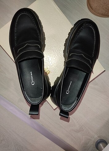 38 Beden siyah Renk loafer ayakkabı