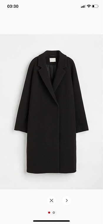 H&M Kruvaze Oversize Kaban