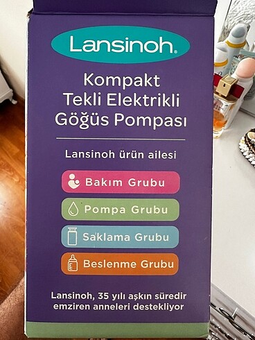 Lansinoh tekli süt sağma makinası