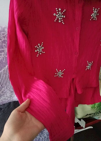 s Beden pembe Renk tesettür etek takım