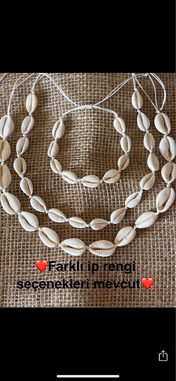 Denizkabuğu kolye/bileklik/halhal