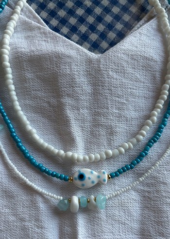 Boncuk kolye 3 lü set