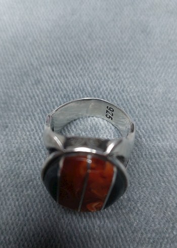 925 Ayar Gümüş Bohem Erk8ek Yüzük - Görsel 2