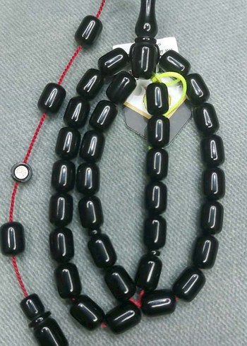 Siyah Bohem Gotik Erkek Tesbih - Görsel 5