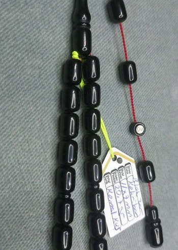 Siyah Bohem Gotik Erkek Tesbih - Görsel 4