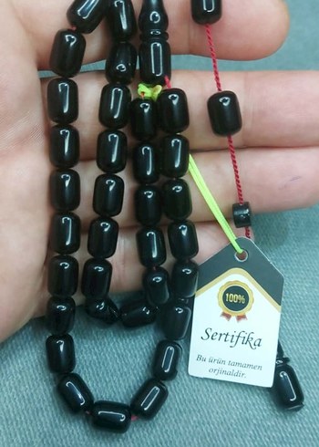 Siyah Bohem Gotik Erkek Tesbih - Görsel 2