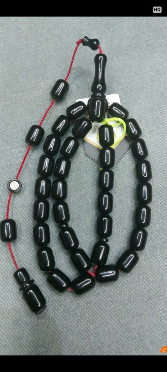 Siyah Bohem Gotik Erkek Tesbih - Görsel 5