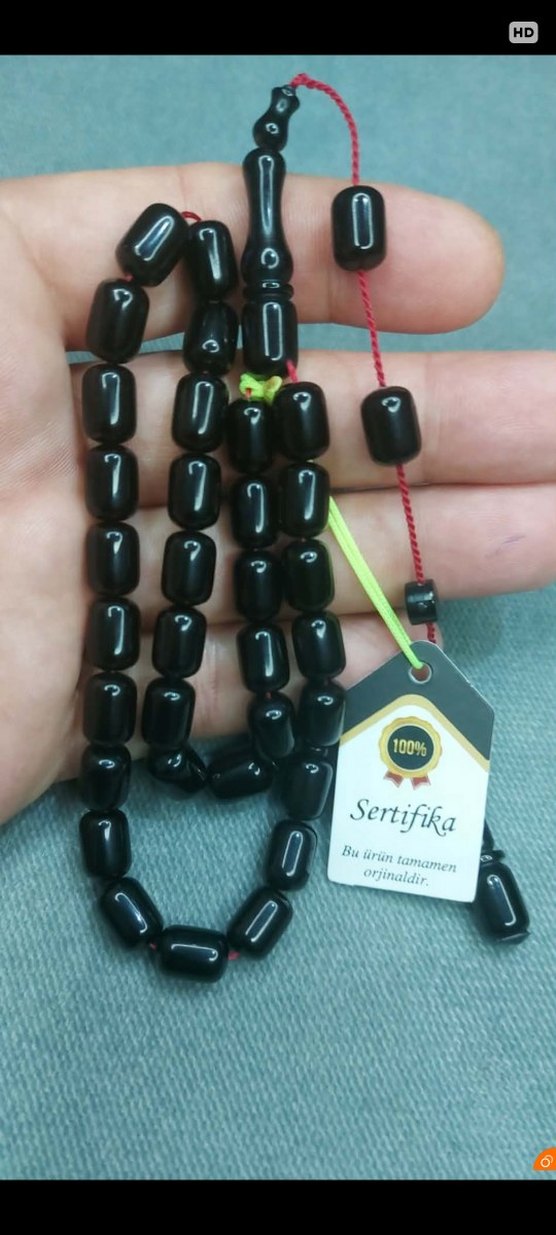 Siyah Bohem Gotik Erkek Tesbih - Görsel 2